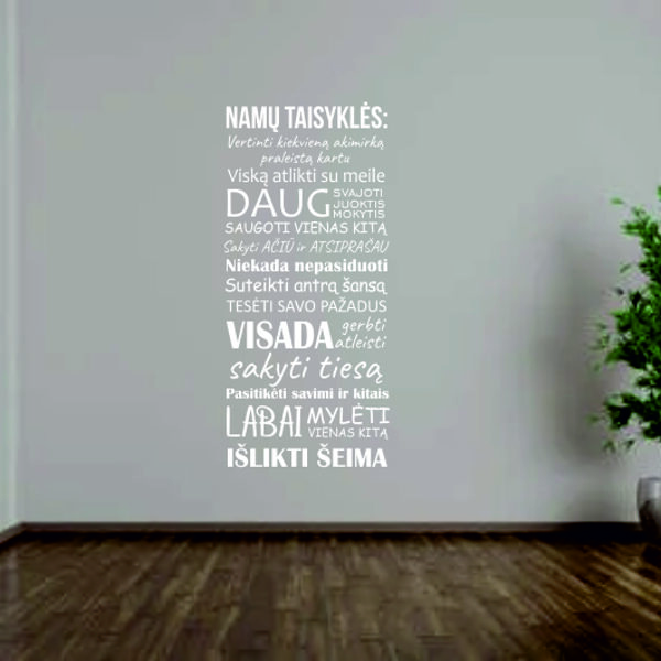 NAMŲ TAISYKLĖS